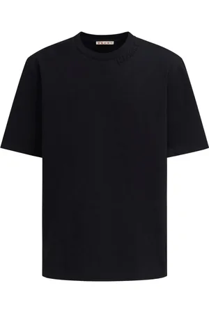 Marni Koszulki, Mężczyzna, Czarny, M, Bawełna, T-shirt z okrągłym dekoltem