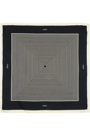 Estro Akcesoria, Kobieta, Czarny, ONE SIZE, Czarno-Beżowa Apaszka