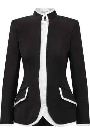 Casablanca Kurtki, Kobieta, Czarny, S, Modna Marynarka Blazer