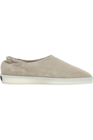 FEAR OF GOD Buty, Mężczyzna, Beżowy, 43 EU, Zamsz, Luksusowe Zamszowe Kapcie Beżowe Neutralne