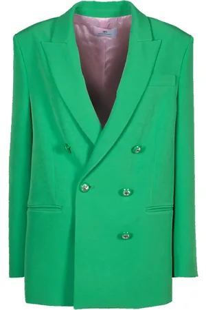 Chiara Ferragni Kurtki, Kobieta, Zielony, M, Cady Double Breasted Jacket