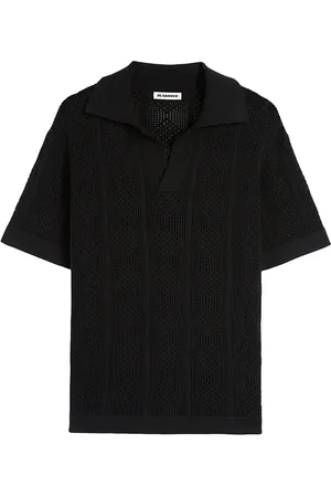 Jil Sander Koszulki, Mężczyzna, Czarny, M, Czarne Koszulki Polo i Pola