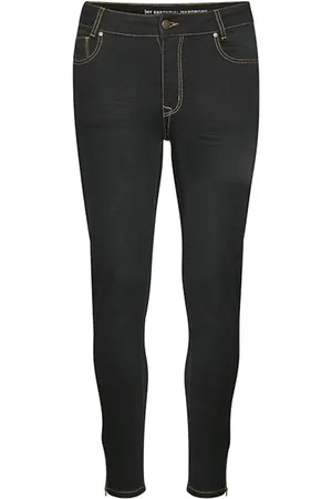 My Essential Wardrobe Jeansy, Kobieta, Czarny, W27 L28, Bawełna, Celinazip 101 High Slim Jeansy