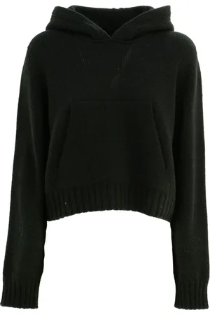 Palm Angels Bluzy, Kobieta, Czarny, M, Stylowa Bluza z Kapturem