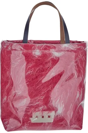Marni Torebki, Kobieta, Różowy, ONE SIZE, Torba Tote z Kożucha Shearling