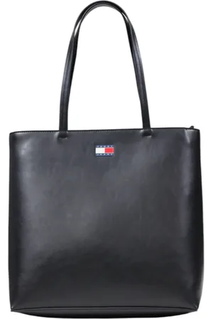Tommy Hilfiger Torebki, Kobieta, Czarny, ONE SIZE, Czarna stylowa torba z zamkiem błyskawicznym