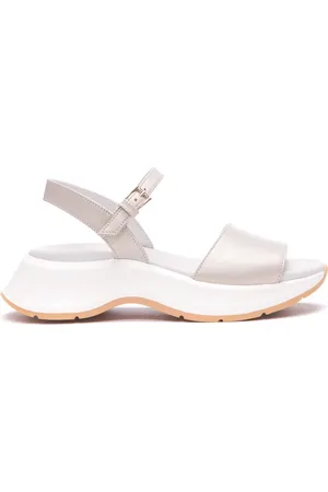 Hogan Buty, Kobieta, Biały, 39 1/2 EU, Skóra, Letnie wsuwane sandały