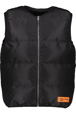 Heron Preston Kurtki, Mężczyzna, Czarny, M, Poliester, Kamizelka Field Vest z pełnym zamkiem