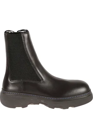 Burberry Buty, Mężczyzna, Czarny, 42 EU, Skóra, MF Creeper Chelsea Botki