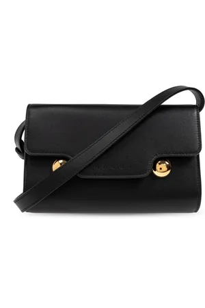 Marni Torebki, Kobieta, Czarny, ONE SIZE, Skóra, Torba na ramię ‘Trunkaroo’