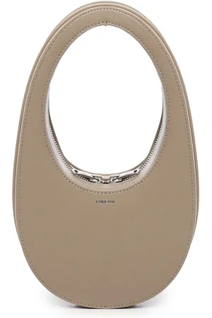 COPERNI Torebki, Kobieta, Beżowy, ONE SIZE, Skóra, Nowoczesna Mini Torebka Owalna
