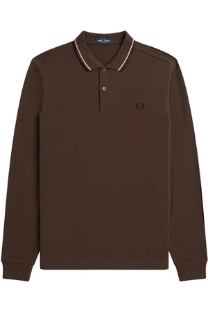 Fred Perry Koszulki, Mężczyzna, brązowy, S, Bawełna, Koszulka Polo