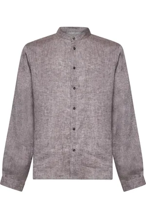 Brunello Cucinelli Koszule, Mężczyzna, Szary, L, Elegancka Kolekcja Koszul
