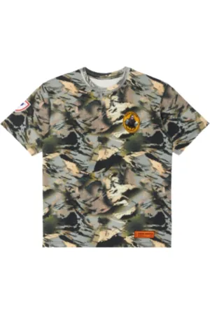 Heron Preston Koszulki, Mężczyzna, Zielony, S, Bawełna, Koszulka Camouflage