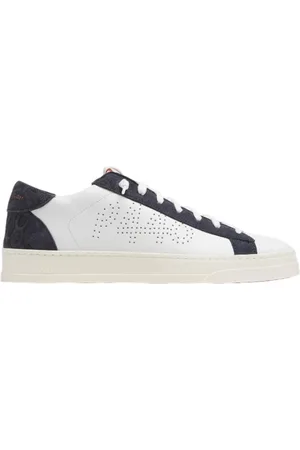 P448 Buty, Mężczyzna, Biały, 45 EU, Skóra, Jack Navy/Jeansy Sneaker
