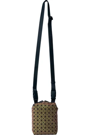 Issey Miyake Torebki, Mężczyzna, Pomarańczowy, ONE SIZE, Torebka na ramię w geometryczne płytki