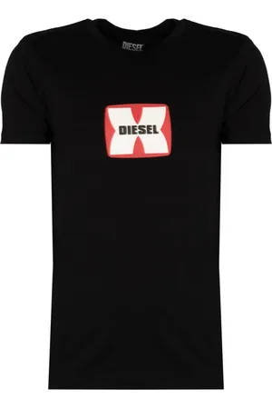 Diesel Koszulki, Mężczyzna, Czarny, M, Bawełna, Ponadczasowa Elegancja T-Shirt