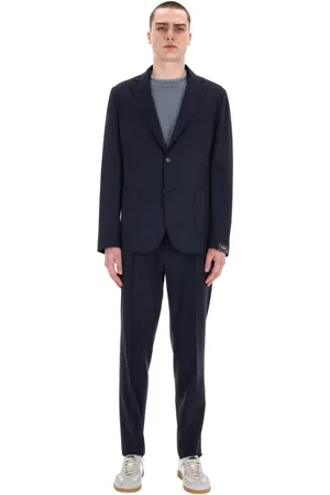BARBA Garnitury, Mężczyzna, Niebieski, XL, Niebieska Sukienka Tailored Easy Line