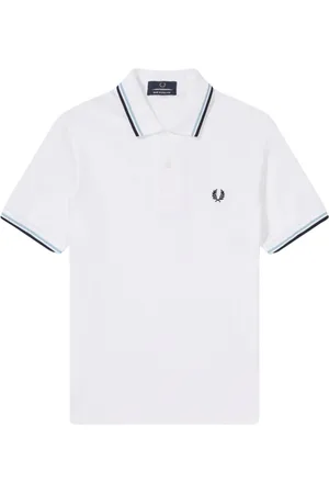 Fred Perry Koszulki, Mężczyzna, Biały, S, Bawełna, Oryginalna koszulka polo z podwójnym paskiem