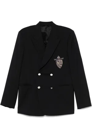 Fendi Kurtki, Mężczyzna, Niebieski, L, Wełna, Jacket Wool