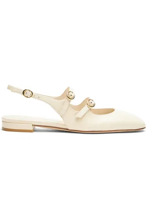 Stuart Weitzman Buty, Kobieta, Biały, 36 EU, Skóra, Czółenka Mary Jane ze Slingbackiem