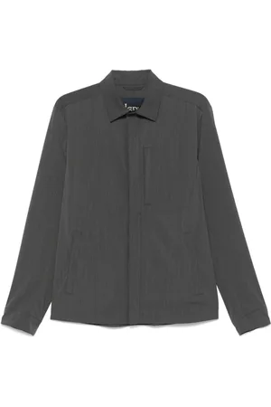 HERNO Koszule, Mężczyzna, Szary, L, Tech Woven Shacket