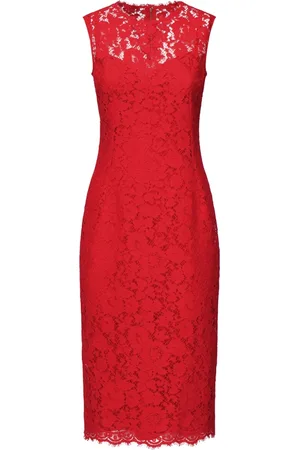 Dolce & Gabbana Sukienki, Kobieta, Czerwony, L, Eleganckie Sukienki dla Kobiet