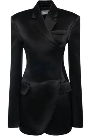 Sportmax Kurtki, Kobieta, Czarny, S, Global Jacket with Velcro Closure