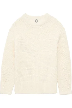 Inès de la Fressange Swetry, Kobieta, Biały, XS, Wełna, Elegancki Sweter Ecru Fantazyjne Ściegi