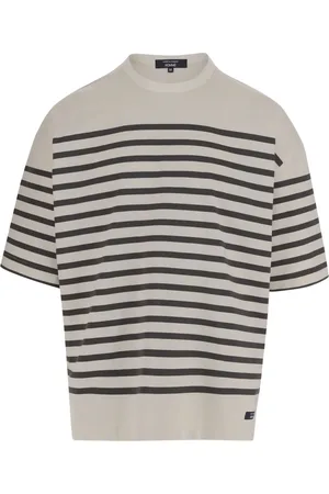 Comme des Garçons Koszulki, Mężczyzna, Biały, M, Koszulka z paskami z bawełny