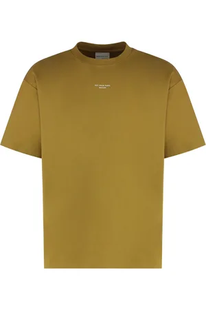 Drôle de Monsieur Koszulki, Mężczyzna, Żółty, L, Bawełna, Klasyczna koszulka T-Shirt z sloganem