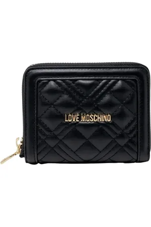 Moschino Akcesoria, Kobieta, Czarny, ONE SIZE, Portfel z Logo