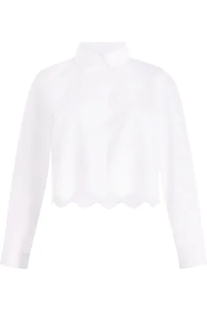 Patou Bluzki, Kobieta, Biały, S, Biały Bawełniany Shirt