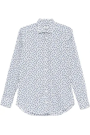 Etro Koszule, Mężczyzna, Biały, 2XL, Bawełna, Biała koszula z długim rękawem zapinana na guziki