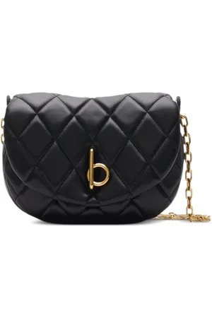 Burberry Torebki, Kobieta, Czarny, ONE SIZE, Skóra, Torebka na ramię Quilted Rock