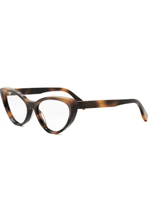 Fendi Akcesoria, unisex, brązowy, ONE SIZE, Okulary Kocie Oko