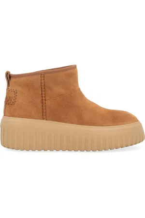 Hogan Buty, Kobieta, brązowy, 36 EU, Skóra, Botki Stripes Low