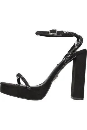 Steve Madden Buty, Kobieta, Czarny, 37 1/2 EU, Zamsz, Sandały Czarne