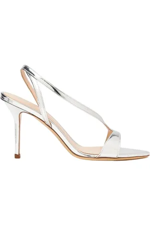 Scarosso Buty, Kobieta, Szary, 39 EU, Skóra, Eleganckie Sandały na Szpilce