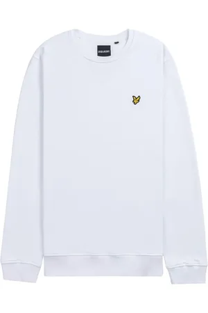 Lyle & Scott Bluzy, Mężczyzna, Biały, L, Bluza Crewneck
