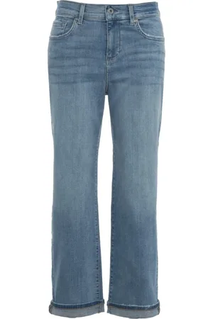 Liu Jo Jeansy, Kobieta, Niebieski, W27, Niebieskie Boyfriend Jeansy z Logo Patch
