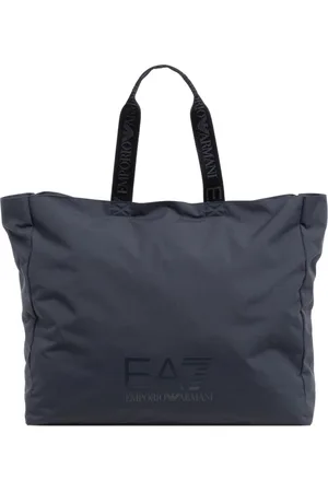 EA7 Torebki, Mężczyzna, Niebieski, ONE SIZE, Stylowa Torba Tote z Zamkiem