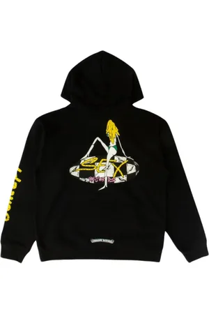 CHROME HEARTS Bluzy, Mężczyzna, Czarny, L, Czarna Bluza Record