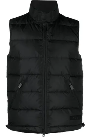 Aspesi Kurtki, Mężczyzna, Czarny, XL, Nylon, Kurtka Puchowa Bez Rękawów Nylon Czarna