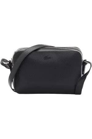 Lacoste Torebki, Kobieta, Czarny, ONE SIZE, Skóra, Regulowana Torba Cross Body