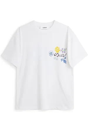 Soulland Koszulki, Kobieta, Biały, XL/2XL, Bawełna, Flora T-shirt