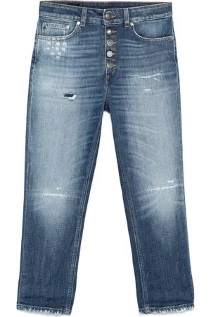 Dondup Jeansy, Kobieta, Niebieski, W30, Denim, Luźne jeansy stretch denim Koons