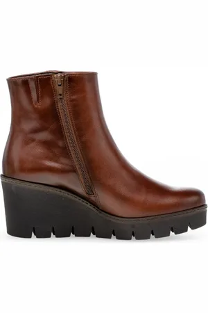 Gabor Buty, Kobieta, brązowy, 42 EU, Skóra, Eleganckie skórzane botki