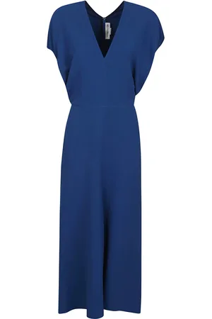 Victoria Beckham Sukienki, Kobieta, Niebieski, S, Niebieska Sukienka dla Kobiet Elegancki Styl