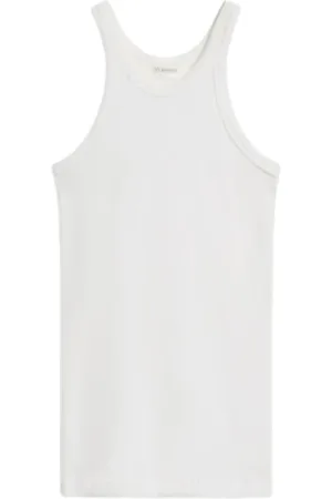 Sportmax Koszulki, Kobieta, Biały, L, Bawełna, Nastie Tank Top